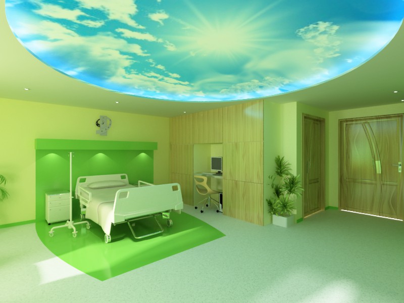 Больница vip-зал Больница vip-зал в 3d max vray изображение