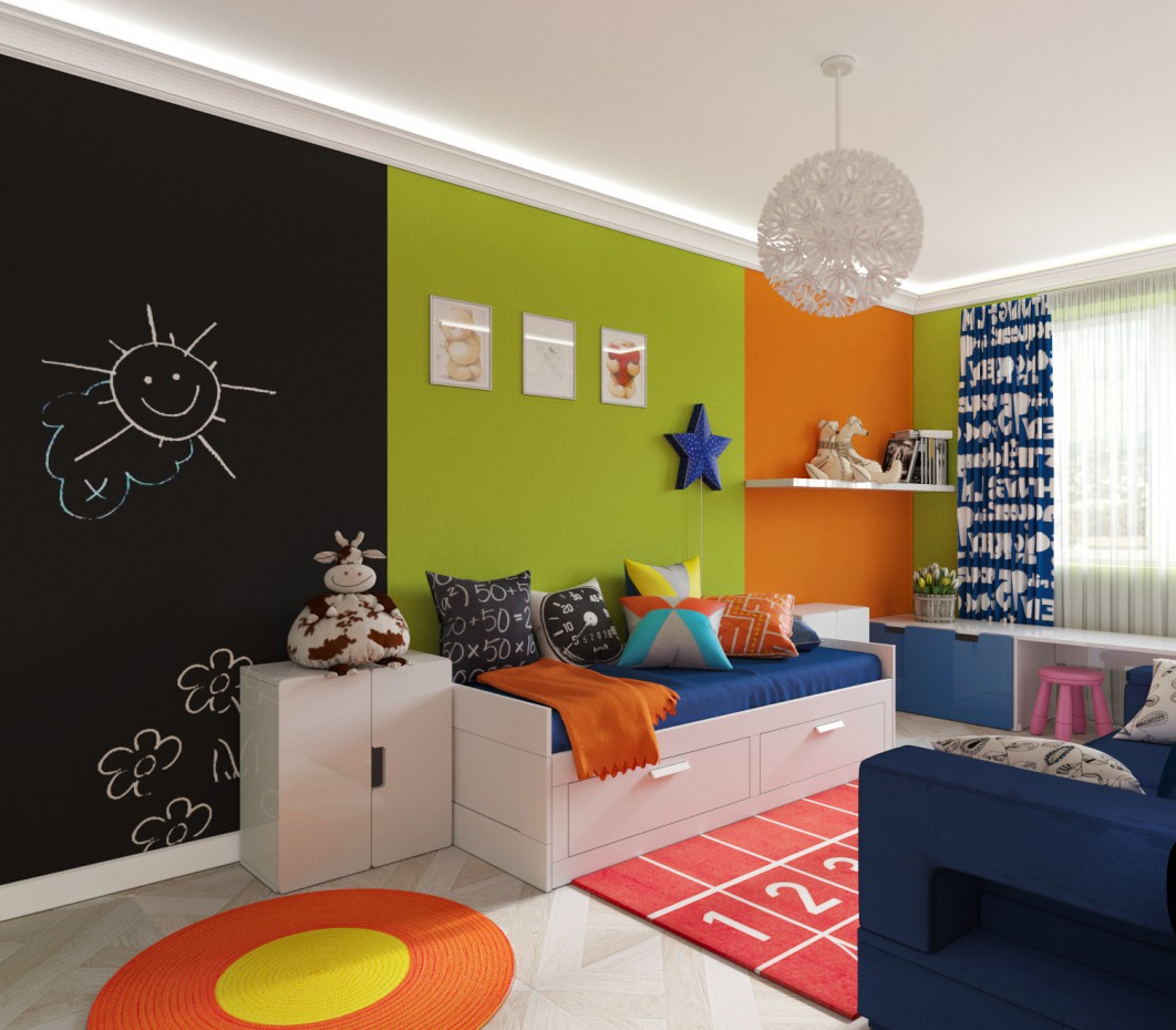 детская детская в 3d max corona render изображение