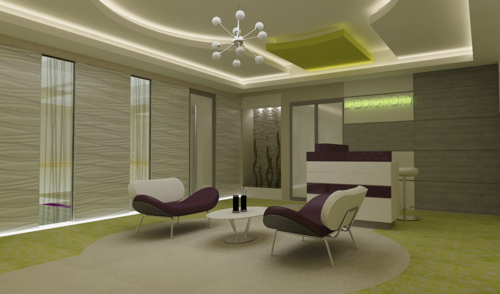 Laboratory лобби Laboratory лобби в 3d max vray изображение
