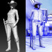 Cow-girl dans Maya vray 2.0 image