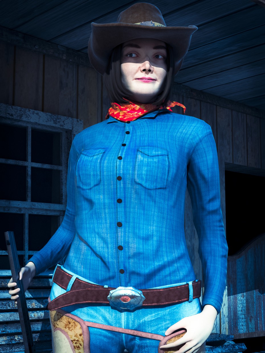 Cowgirl Cowgirl in Maya vray 2.0 image