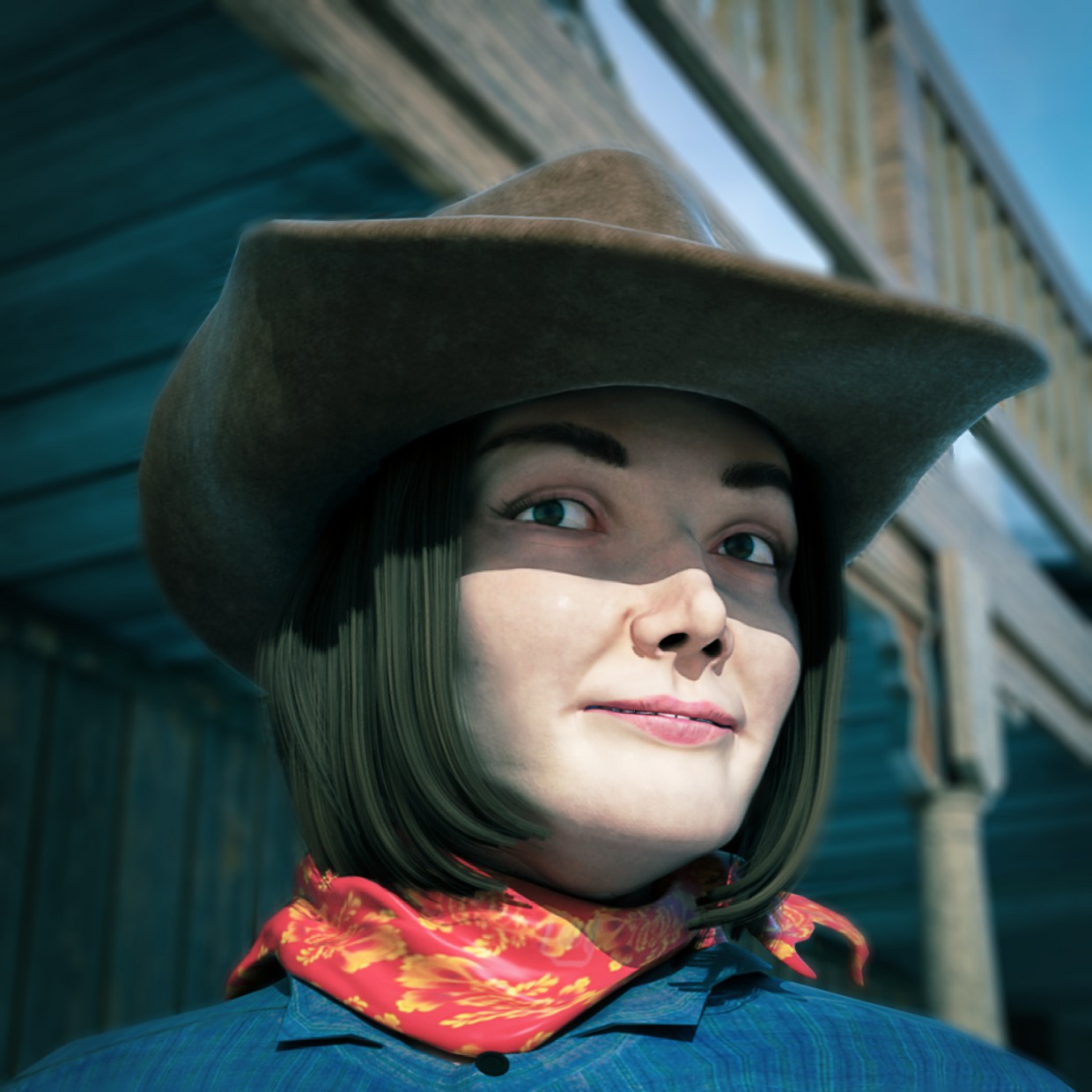 Cowgirl Cowgirl in Maya vray 2.0 image