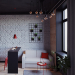 Monolocale Loft 18m in Blender cycles render immagine