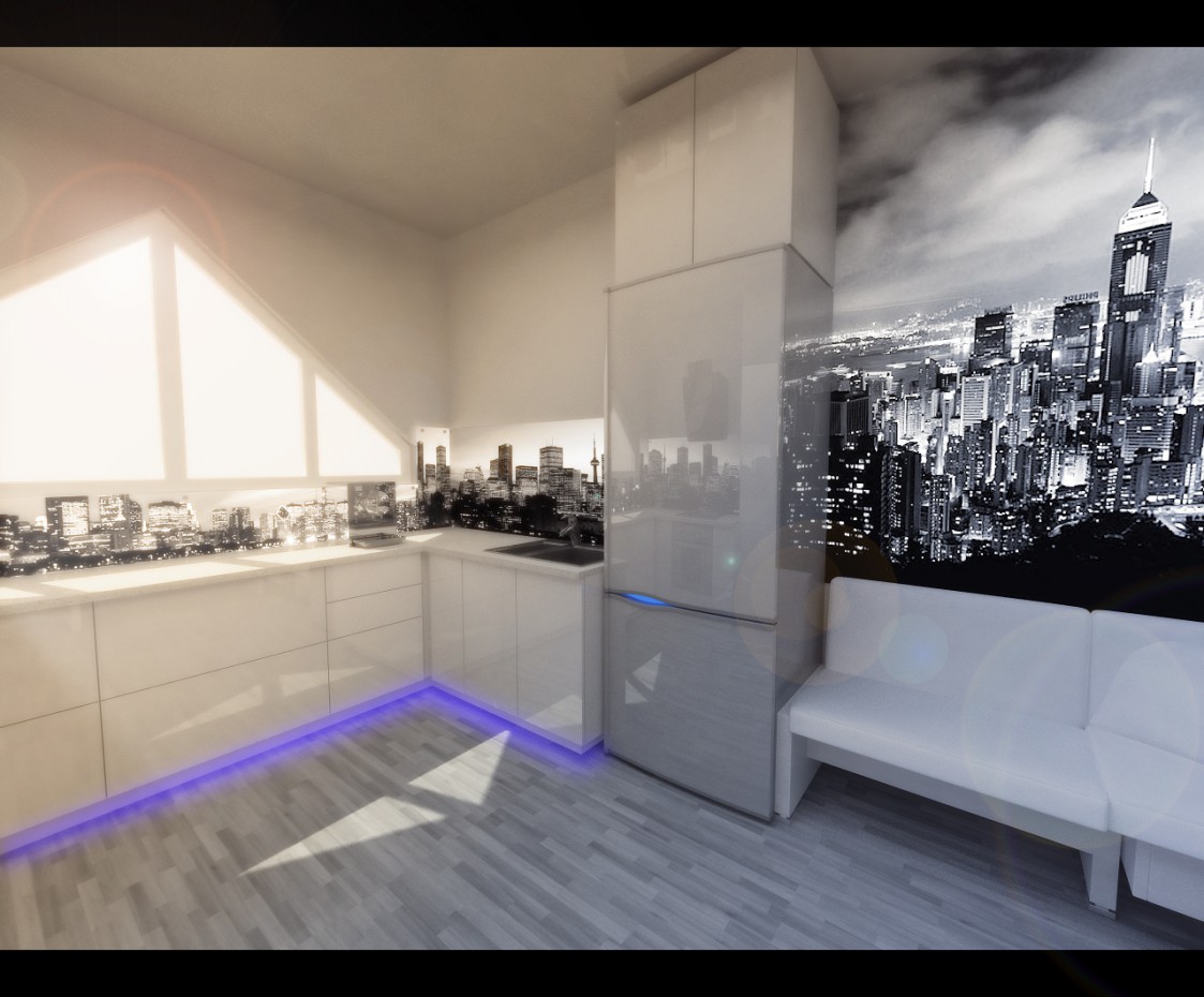 2-х кімнатна квартира м.Алмати 2-х кімнатна квартира м.Алмати в 3d max vray зображення