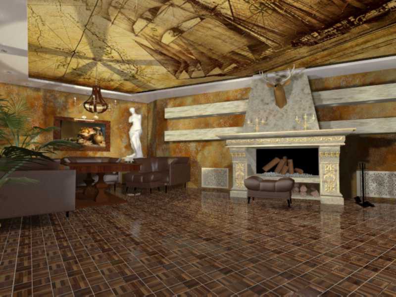 Chimenea imagen de Chimenea en 3d max mental ray