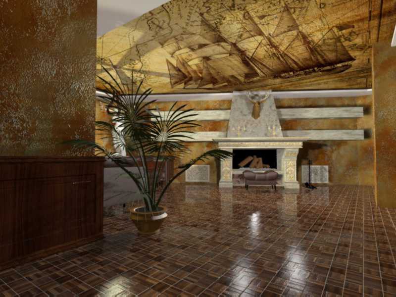 Chimenea imagen de Chimenea en 3d max mental ray