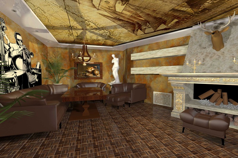 Chimenea imagen de Chimenea en 3d max mental ray