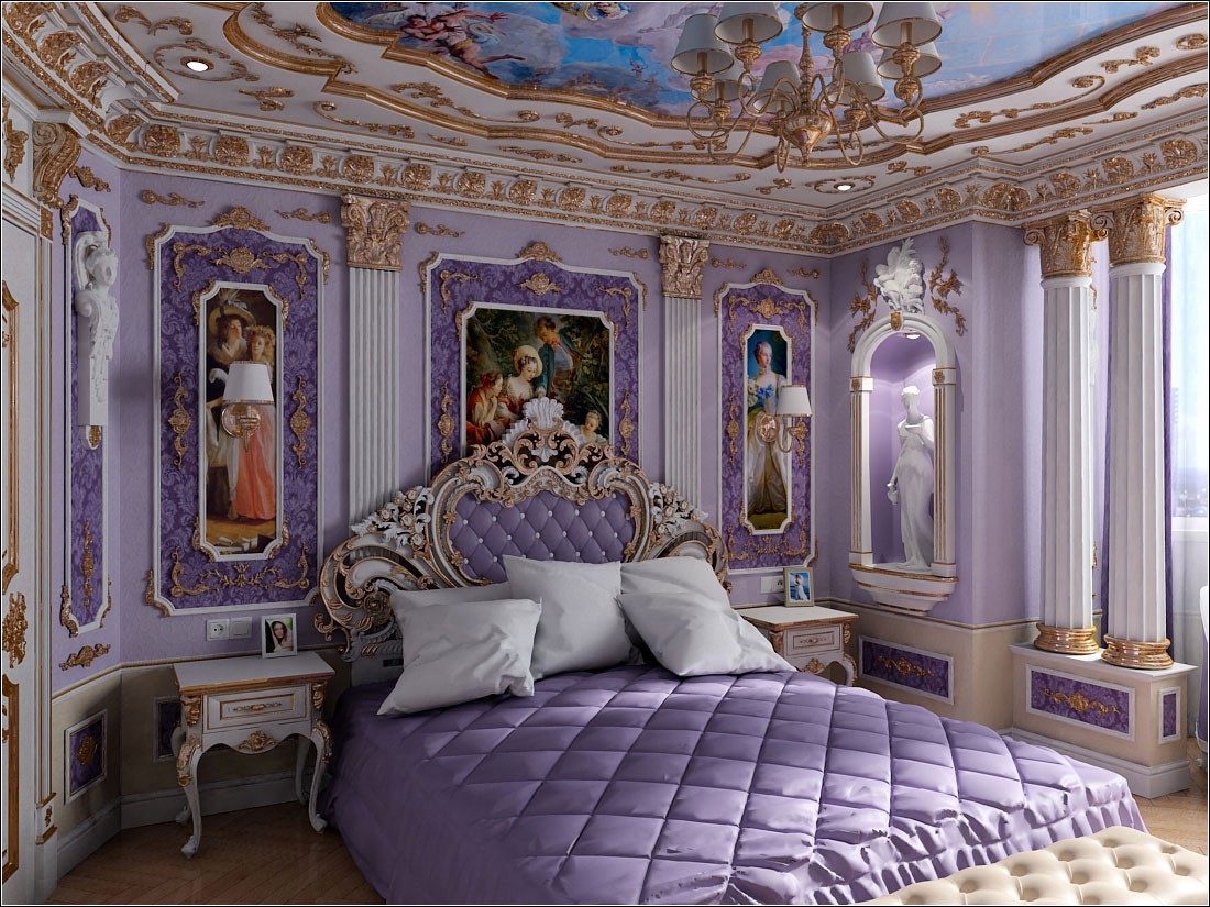Classic interior design bedrooms in Chernigov in 3d max vray 1.5 image