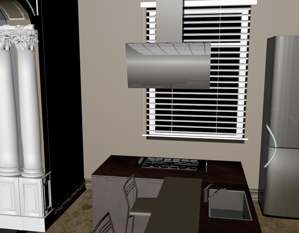 visualization of a kitchen in Cinema 4d Other image