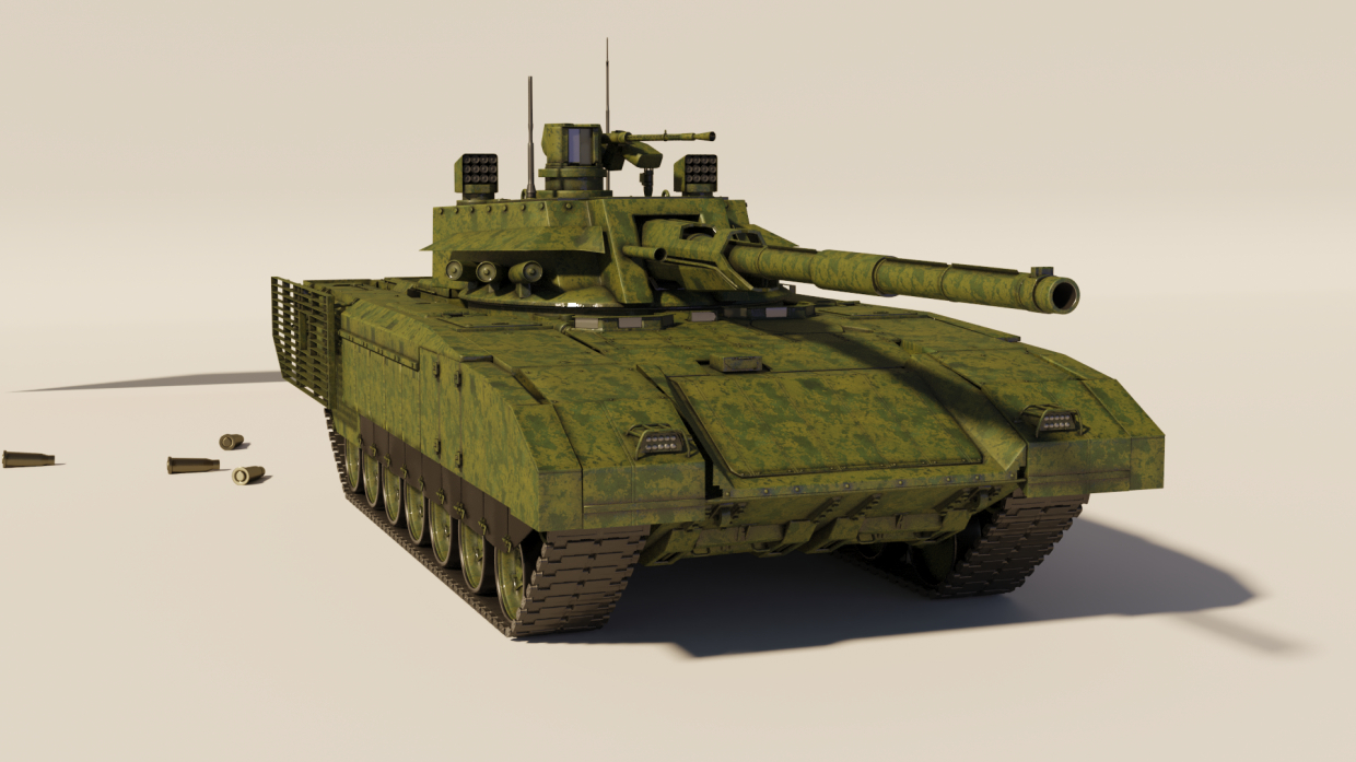 Panzer für das Projekt in 3d max corona render Bild