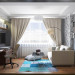 Salle de séjour dans un appartement dans ArchiCAD corona render image