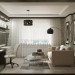 Living room in an apartment in ArchiCAD corona render image