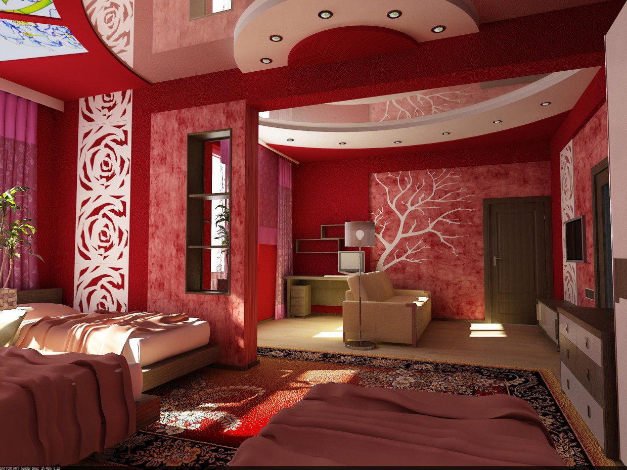 dormitorio imagen de dormitorio en 3d max vray
