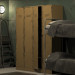 Chambre dans le bunker dans 3d max vray 3.0 image