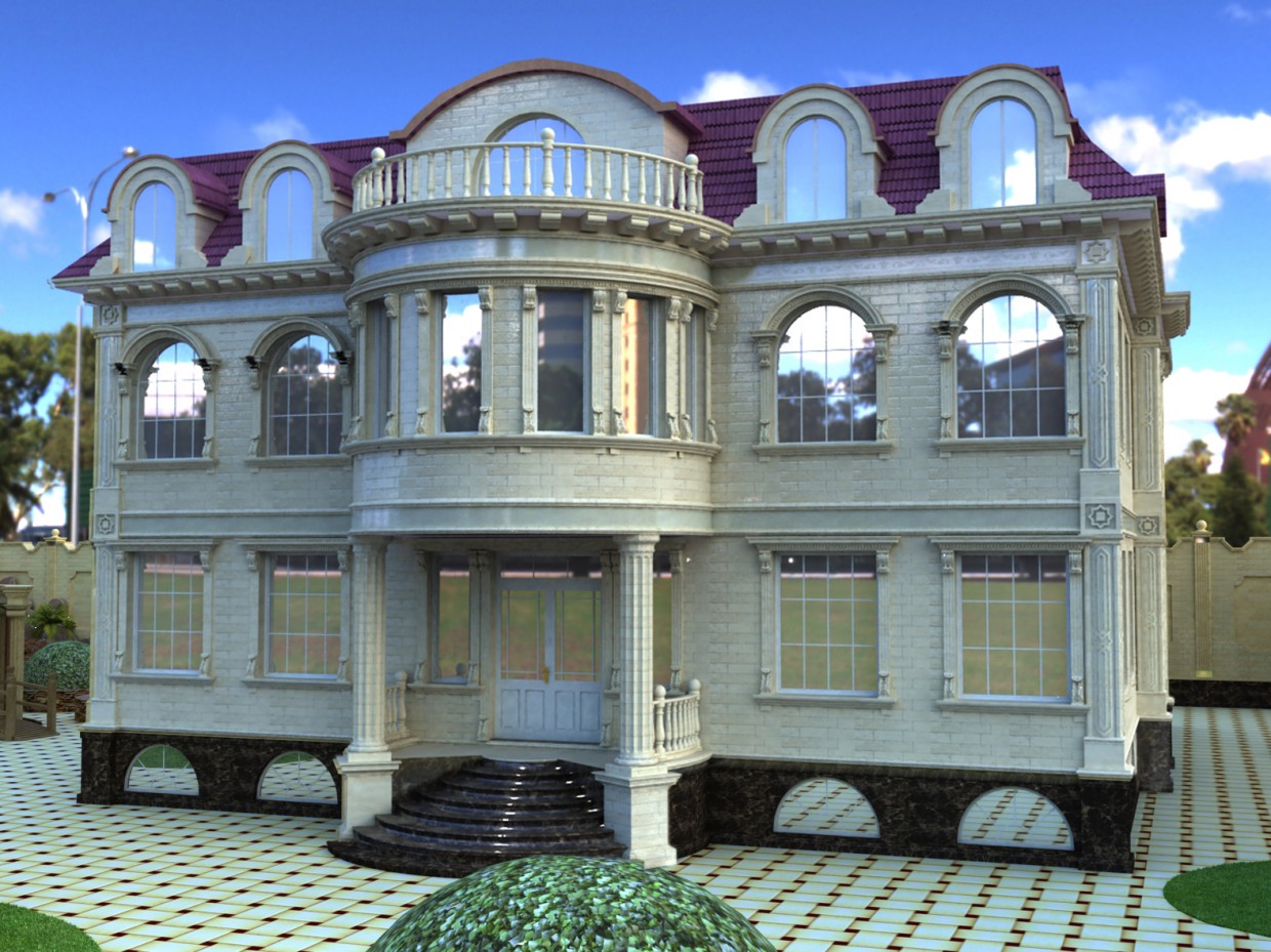 Экстерьер Экстерьер в 3d max vray изображение