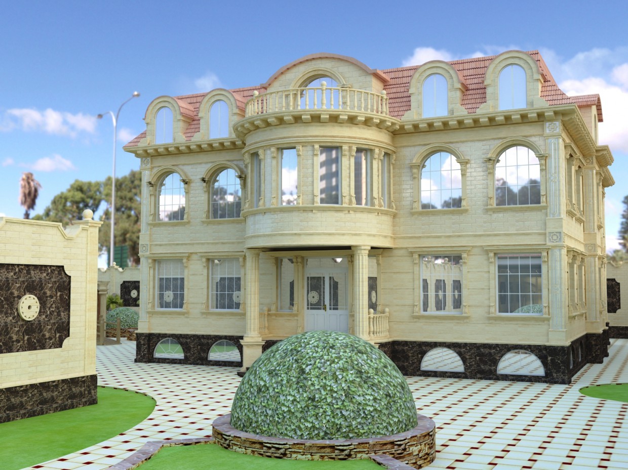 Экстерьер Экстерьер в 3d max vray изображение