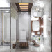 Bathroom in apartment in ArchiCAD corona render image