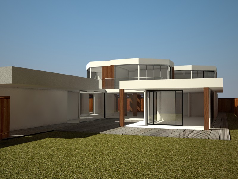 Beach house in 3d max vray 2.0 image