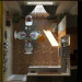 A cozinha no modelo de apartamento. em ArchiCAD corona render imagem