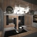 Neobrutalizm style interior in 3d max vray image