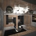 Intérieur de style Neobrutalizm dans 3d max vray image