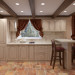 Cozinha-sala 1 em 3d max corona render imagem