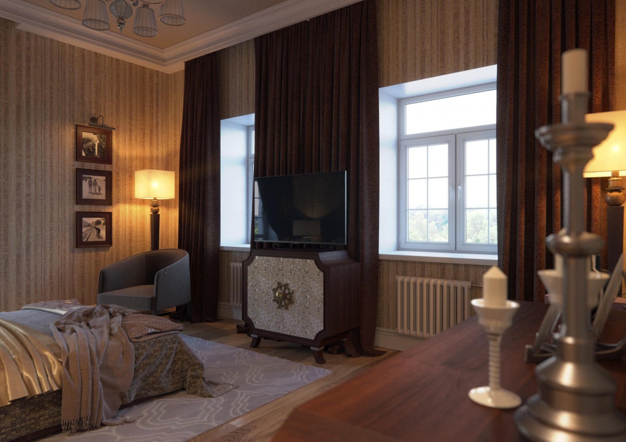 Dormitorio imagen de Dormitorio en 3d max corona render