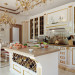 Classic kitchen in 3d max corona render image