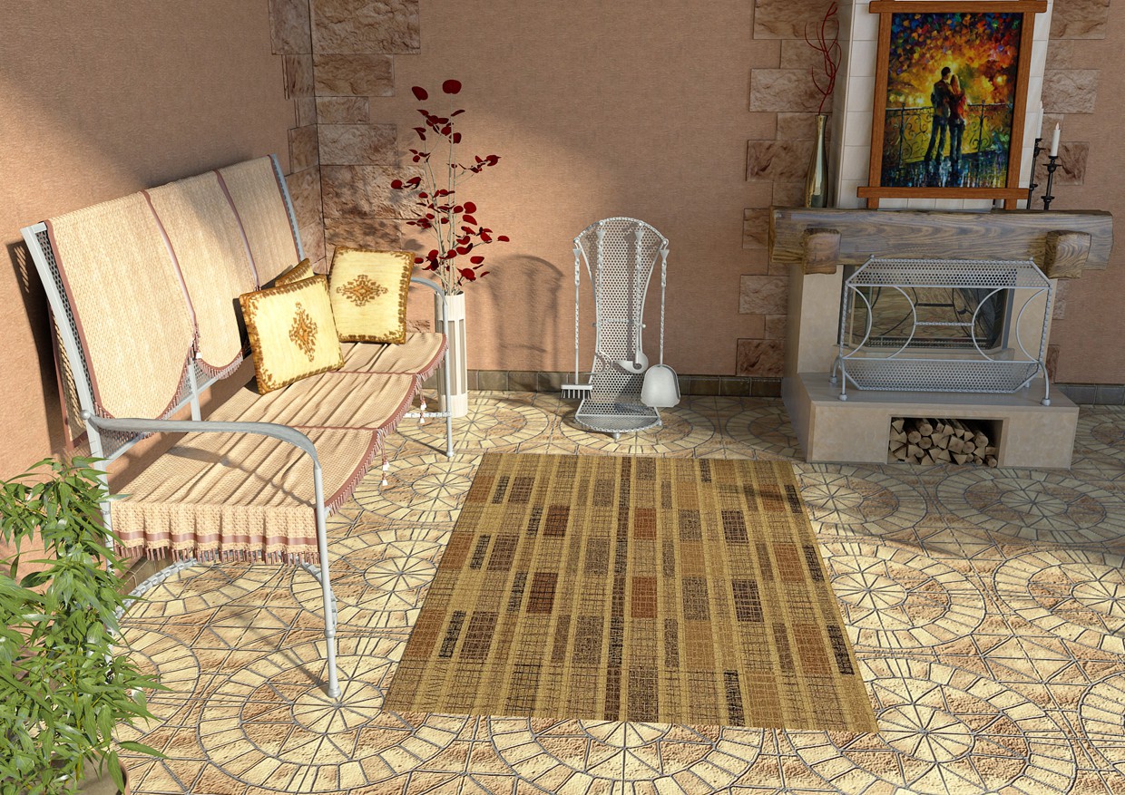 visualization of forged products in the interior visualization of forged products in the interior in Maya mental ray image
