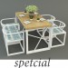 Table with chairs SPETCIAL TASARIM in 3d max vray image