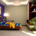 Bright bedroom in 3d max vray image