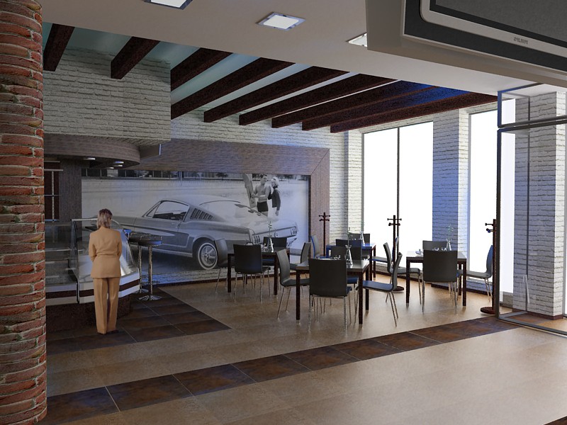 Compre en una estación de gasolina imagen de Compre en una estación de gasolina en 3d max vray