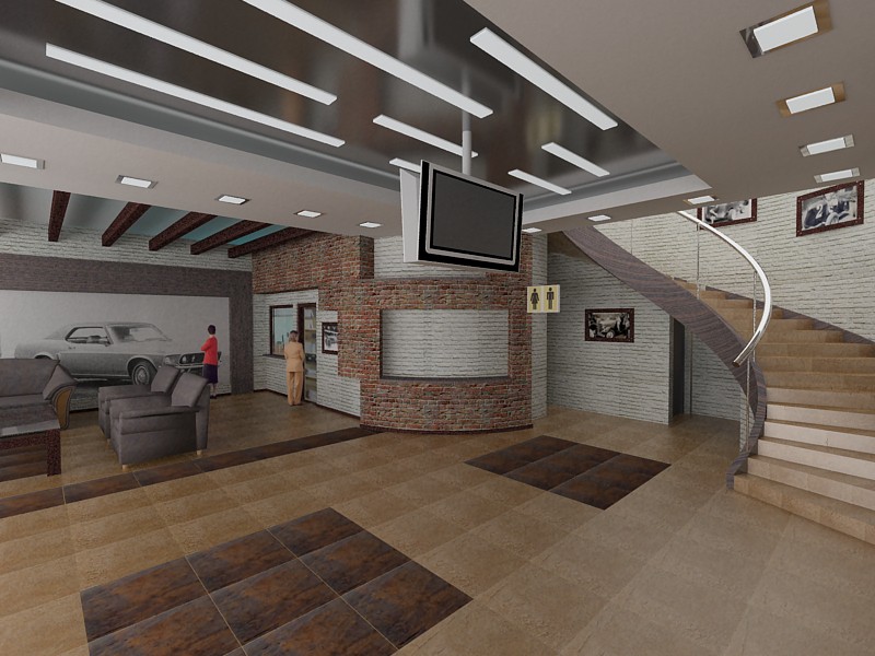 Compre en una estación de gasolina imagen de Compre en una estación de gasolina en 3d max vray