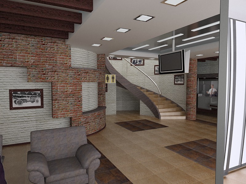 Compre en una estación de gasolina imagen de Compre en una estación de gasolina en 3d max vray