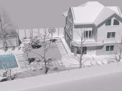 Mise en page 3D de la maison