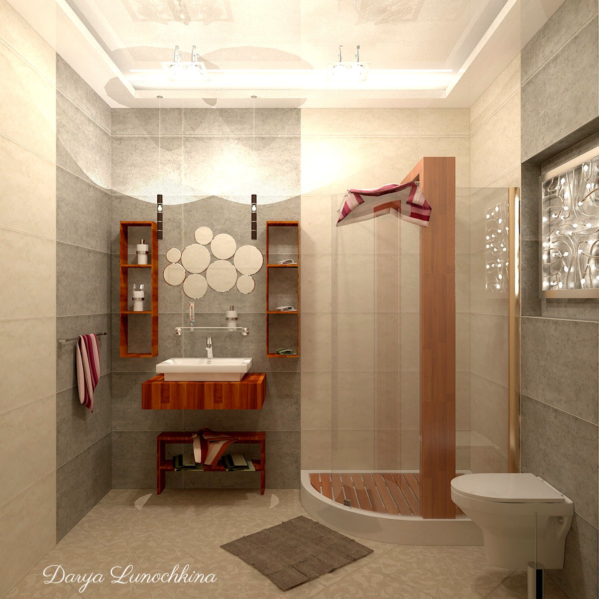 bathroom in 3d max vray image