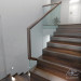 Glas-Treppe Geländer in einer Hütte in 3d max vray Bild