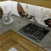 रसोई सेट 3d max vray में प्रस्तुत छवि