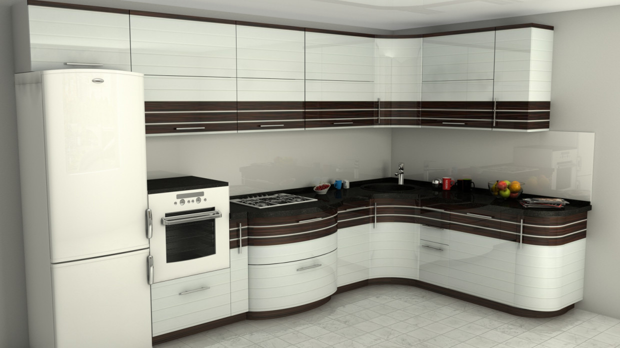 Cozinha Boston em Cinema 4d vray 3.0 imagem