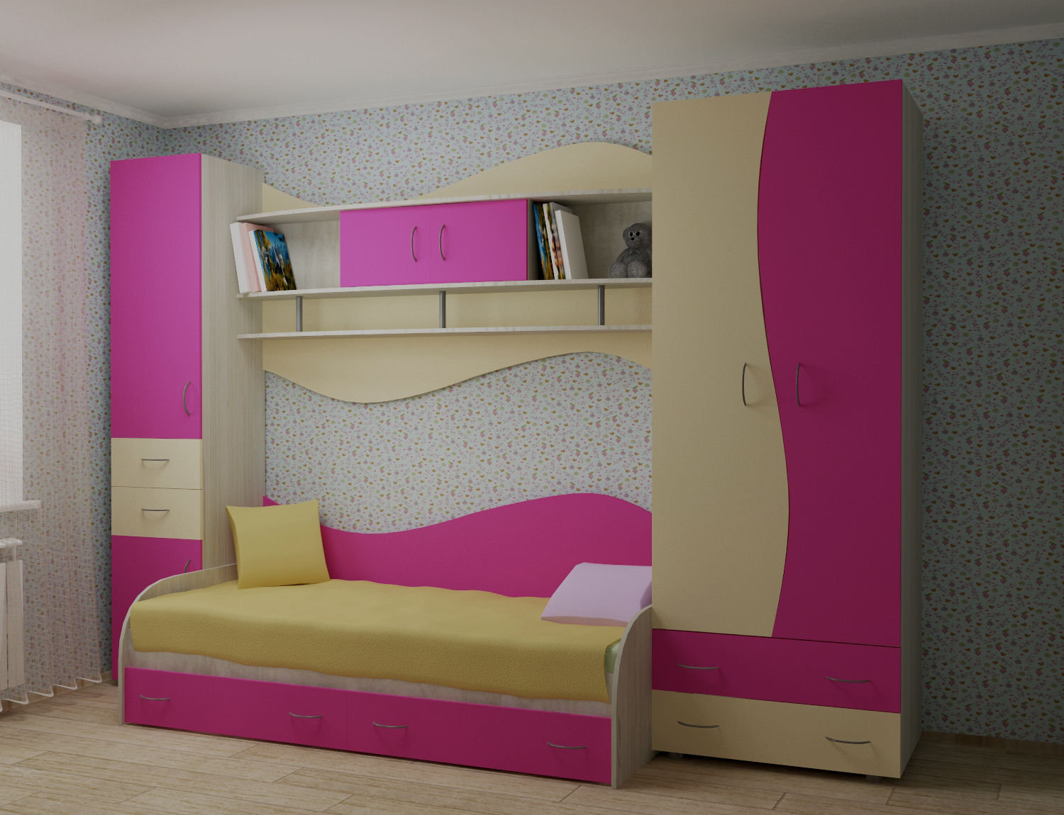 Children's furniture RAINBOW in 3d max vray 3.0 image