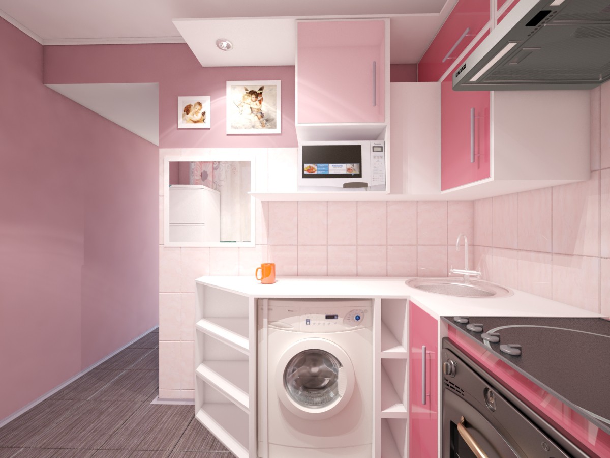 small kitchen small kitchen in 3d max vray image