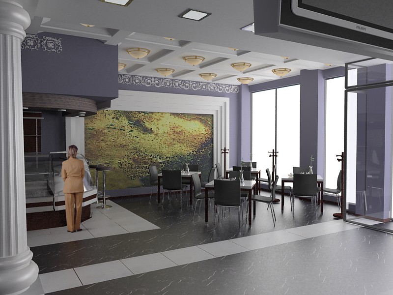 Кафе на заправці 3 Кафе на заправці 3 в 3d max vray зображення