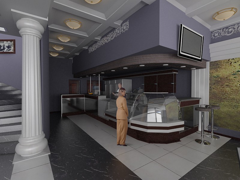 Кафе на заправці 3 Кафе на заправці 3 в 3d max vray зображення