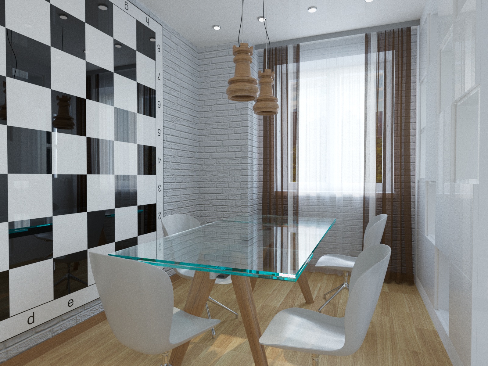 Design rooms in the hotel. in 3d max corona render image