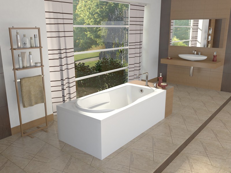 visualization of the interior of the bath visualization of the interior of the bath in Maya mental ray image