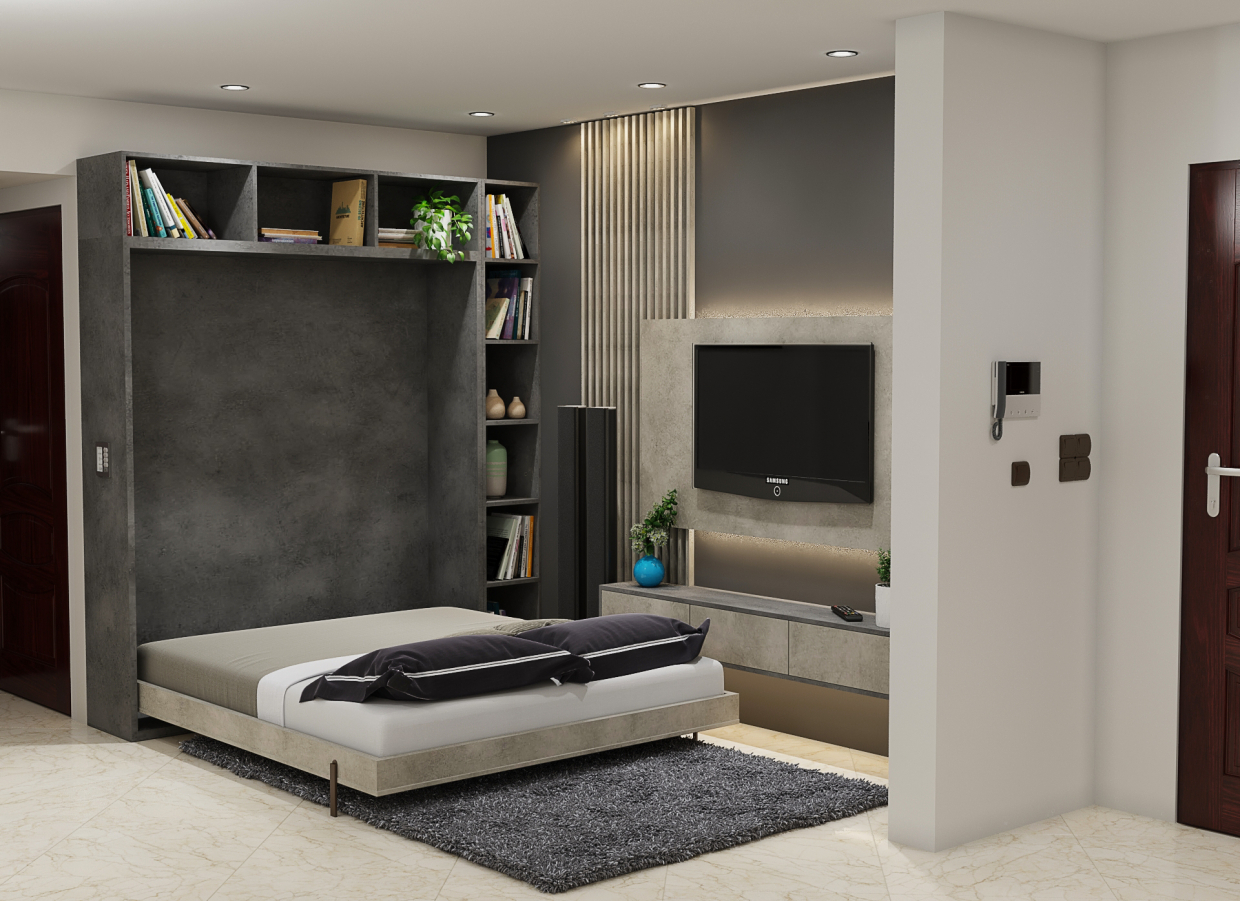 Телевізор і ліжко в 3d max vray 5.0 зображення