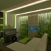 Зелёная комната в 3d max vray изображение