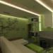 A sala verde em 3d max vray imagem