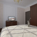 एक बुजुर्ग व्यक्ति के लिए बेडरूम 3d max vray में प्रस्तुत छवि