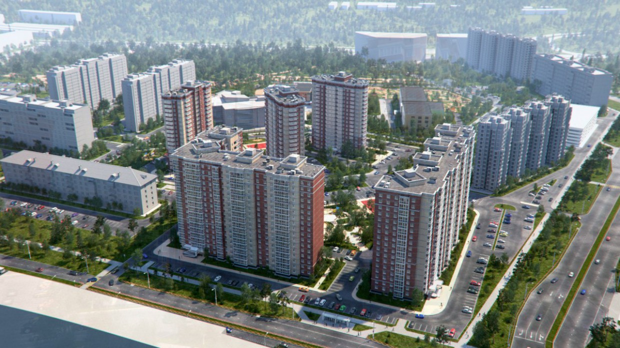 The residential complex "Cozy" The residential complex "Cozy" in 3d max corona render image